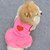 Недорогие Одежда для собак-Собака Платья Вышивка Мода Одежда для собак Одежда для щенков Одежда Для Собак Лиловый Розовый Костюм для девочки и мальчика-собаки Терилен XS S M L
