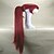 halpa Räätälöidyt peruukit-Cosplay-peruukit Synteettiset peruukit Pilailuperuukit Suora Suora Otsatukalla Poninhännällä Peruukki Pitkä Punainen Synteettiset hiukset Naisten Sivuosa Punainen hairjoy