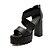 cheap Women&#039;s Sandals-Women&#039;s Shoes Leatherette Chunky Heel Heels Sandals Wedding / Party &amp; Evening / Dress / Casual Black / Red