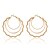 cheap Earrings-Earring Hoop Earrings Jewelry Women Wedding / Party / Daily / Casual Alloy 1 pair Gold