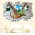 cheap Wall Stickers-Florals Wall Stickers Plane Wall Stickers,PVC