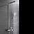 tanie Baterie prysznicowe-Bateria prysznicowa Zestaw - Zawiera prysznic ręczny Deszczownica Nowoczesny Chrom Budowa prysznica Zawór ceramiczny Bath Shower Mixer Taps / Mosiądz