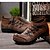 cheap Men&#039;s Boots-Men&#039;s Nappa Leather Spring / Summer / Fall Comfort / Roller Skate Shoes / Cowboy / Western Boots Boots 10.16-15.24 cm / Booties / Ankle Boots Brown / Party &amp; Evening / Winter / Lace-up / Outdoor
