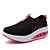 billige Treningsko til kvinner-Women&#039;s Shoes Tulle Spring Summer Fall Winter Comfort Novelty Walking Shoes Lace-up For Grey Black Green Fuchsia