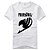 billige Cosplay til hverdagen, hettegensere og t-skjorter-Inspirert av Eventyr Natsu Dragneel Anime  &quot;Cosplay-kostymer&quot; Cosplay T-skjorte Trykt mønster Kortermet T-Trøye Til Herre Dame