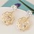 cheap Earrings-Stud Earrings Drop Earrings Fashion Zircon Cubic Zirconia Alloy Flower Rose Gold Jewelry For 2pcs