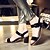 cheap Women&#039;s Sandals-Women&#039;s Shoes Patent Leather Chunky Heel Open Toe Sandals Office &amp; Career / Dress / Casual Black / Pink