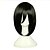 Χαμηλού Κόστους Περούκες μεταμφιέσεων-Συνθετικές Περούκες Ίσιο Στυλ Χωρίς κάλυμμα Περούκα Μαύρο Συνθετικά μαλλιά Γυναικεία Μαύρο Περούκα Κοντό hairjoy μαύρο Περούκα