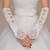 cheap Party Gloves-Lace / Satin Elbow Length Glove Bridal Gloves / Party / Evening Gloves With Bowknot / Beading / Embroidery