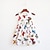 tanie Sukienki-Dziewczyny &#039; Bez rękawów Kwiaty Grafika drukowana 3D Sukienki Łuk Bawełna Sukienka Lato Wiosna Codzienne