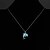 cheap Necklaces-Night Light Emitting Fluorescent Stone Electroplating Ms 925 Silver Pendant Necklace(Color Random)