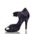 cheap Latin Shoes-Women&#039;s Latin Shoes Sandal Heel Satin Buckle Black / Red / Performance / Salsa Shoes / Practice / EU39