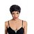 cheap Synthetic Trendy Wigs-Synthetic Wig Straight Kardashian Straight Pixie Cut With Bangs Wig Short Black#1B Synthetic Hair 6 inch Women&#039;s Black hairjoy