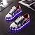 cheap Women&#039;s Sneakers-Men&#039;s / Women&#039;s Shoes Leatherette Spring / Summer / Fall Light Up Shoes Flat Heel Lace-up Blue