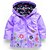 abordables Prendas de abrigo-Bebé Chica Largo y Acolchado Manga Larga Morado Rosa Verde Floral Dibujos Floral