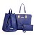 cheap Bag Sets-Women Bags All Seasons PU Bag Set 3 Pcs Purse Set for Casual Black Beige Gray Blue Blushing Pink