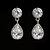 voordelige Oorbellen-Dames Bergkristal Zilver Legering Druppels Sieraden Zilver Kostuum juwelen