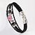 זול צמיד אופנתי-צמידי עור דגל ג &#039;ון האיחוד תכשיטים פטריוטים בריטי עור צמיד תכשיטים שחור / חום עבור חתונה יומי קזו&#039;אל
