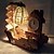 preiswerte Dekoration &amp; Nachtlicht-kreative Holz Licht Uhr Segel Lampe Dekoration Schreibtischlampe Schlafzimmerlampe Geschenk für Kind