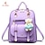 cheap Backpacks &amp; Bookbags-Women&#039;s Bags PU(Polyurethane) Backpack Ruffles Light gray / Royal Blue / Lavender