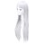 baratos Peruca para Fantasia-peruca branca peruca sintética cosplay peruca reta kardashian reta com franja peruca longa branca cabelo sintético 24 polegadas peruca branca feminina de halloween