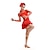 cheap Kids&#039; Dancewear-Shall We Latin Dance Children Performance Polyester / Tulle Rhinestones Dresses Dance Costumes
