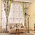 cheap Curtains &amp; Drapes-Two Panels  Joint Floral Blackout Printing Curtain