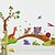 cheap Wall Stickers-Wall Stickers Wall Decals Animals Bridge Feature Removable Washable PVC
