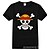 billige Cosplay til hverdagen, hettegensere og t-skjorter-Inspirert av One Piece Monkey D. Luffy Anime  &quot;Cosplay-kostymer&quot; Cosplay T-skjorte Trykt mønster Kortermet T-Trøye Til Herre Dame