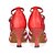 abordables Zapatos de baile latino-Mujer Zapatos de Baile Latino Zapatos de Salsa Sandalia Tacones Alto Pedrería Hebilla Tacón Carrete Negro Rojo Morado Hebilla
