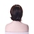 abordables Perruques Synthétiques Sans Bonnet-Perruque Synthétique Droit Droite Perruque Moyen Marron Cheveux Synthétiques 10 pouce Femme Marron hairjoy