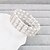 abordables Bracelets-Femme Perle Argent Brun Perle Argent Grappe Bracelet Bijoux Argent pour Mariage Soirée Occasion spéciale Anniversaire Fiançailles Cadeau / Quotidien / Décontracté