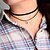 halpa Necklaces-Women&#039;s Crystal Pendant Necklace Tattoo Choker Necklace Ladies Tattoo Style European Simple Style Fabric Black Necklace Jewelry For Party Casual Daily