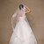 cheap Wedding Veils-Wedding Veil One-tier Elbow Veils Fingertip Veils Lace Applique Edge Lace Tulle