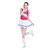 voordelige Cheerleaderkostuums-Zullen we cheerleader kostuums outfits vrouwen prestatie / training katoen / polyester mouwloze natuurlijke 75cm
