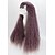 cheap Synthetic Trendy Wigs-Synthetic Wig Curly Kinky Curly Loose Wave Kinky Curly Curly Asymmetrical Wig Long Grey Synthetic Hair 22 inch Women&#039;s Natural Hairline Purple