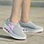 cheap Women&#039;s Athletic Shoes-Women&#039;s Shoes Tulle Spring Summer Fall Winter Comfort Novelty Walking Shoes Lace-up For Grey Black Green Fuchsia