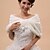 cheap Wraps &amp; Shawls-Wedding  Wraps Fur Wraps Hoods &amp; Ponchos Capelets Sleeveless Faux Fur Wedding Party/Evening Off-the-shoulder Button Flower(s) Hidden Clasp