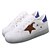 baratos Ténis de mulher-Feminino Masculino Sapatos Courino Primavera Verão Outono Tênis com LED Sem Salto Cadarço para Atlético Casual Branco