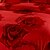 cheap Duvet Covers-Red 100% Cotton Bedclothes 4pcs Bedding Set Queen Size Duvet Cover Set