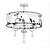 voordelige Inbouw- &amp; semi-inbouwmontage-50cm(19.6nch) Ministijl Plafond Lichten &amp; hangers Metaal Stof Galvanisch verzilveren Landelijk 110-120V / 220-240V / E26 / E27