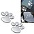 cheap Car Stickers-ZIQIAO 2pcs/ Lot Stylish Silver Funny Bear Paw Pet Animal Footprint Emblem 3D Car Stickers Auto Accessories