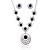 cheap Jewelry Sets-Sapphire Jewelry Set - Gemstone, Cubic Zirconia Party Include Dark Blue For Party / Earrings / Necklace