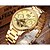 cheap Mechanical Watches-Men&#039;s Skeleton Watch Automatic self-winding Hollow Engraving Stainless Steel Band Gold