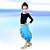 preiswerte Kindertanzkleidung-Latein-Tanz Austattungen Leistung Baumwolle Elasthan Rüschen 3/4 Ärmel Hoch Top Rock