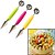 cheap Dining &amp; Cutlery-1pcs Stainless Steel Ice Cream Double-End Scoop Spoon Melon Baller Cutter Fruit Kitchen Tools(Random Color)