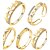 cheap Rings-Statement Ring Golden Silver Alloy Daily Casual Jewelry