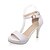 cheap Women&#039;s Sandals-Women&#039;s Stiletto Heel / Platform Leatherette Slingback Summer White / Black / Pink / Party &amp; Evening / Party &amp; Evening