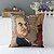 cheap Throw Pillows-Set of 4 Modern Style Cartoon Famous People Patterned Cotton/Linen Decorative Pillow Covers