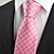 cheap Men&#039;s Accessories-Pink White  Check Classic Men&#039; Tie Necktie Wedding Party Holiday Gift KT0042